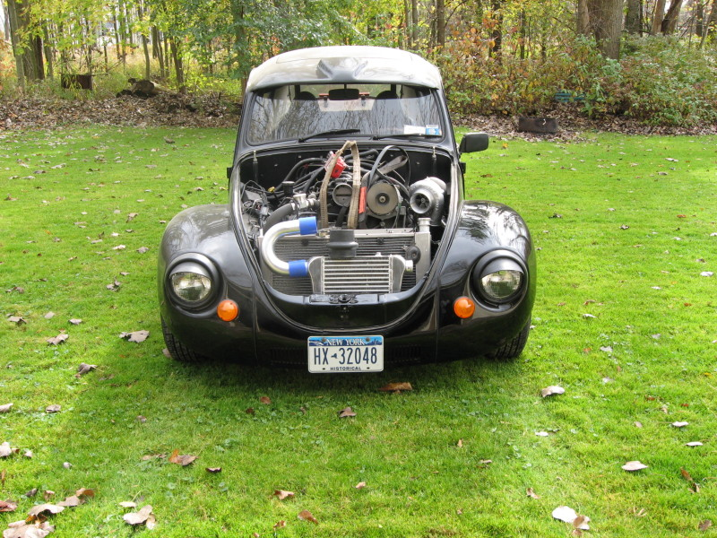 Illustration for article titled Vintage VW Bug Gets Turbocharged V8, Probably One Of The Four Horsemen